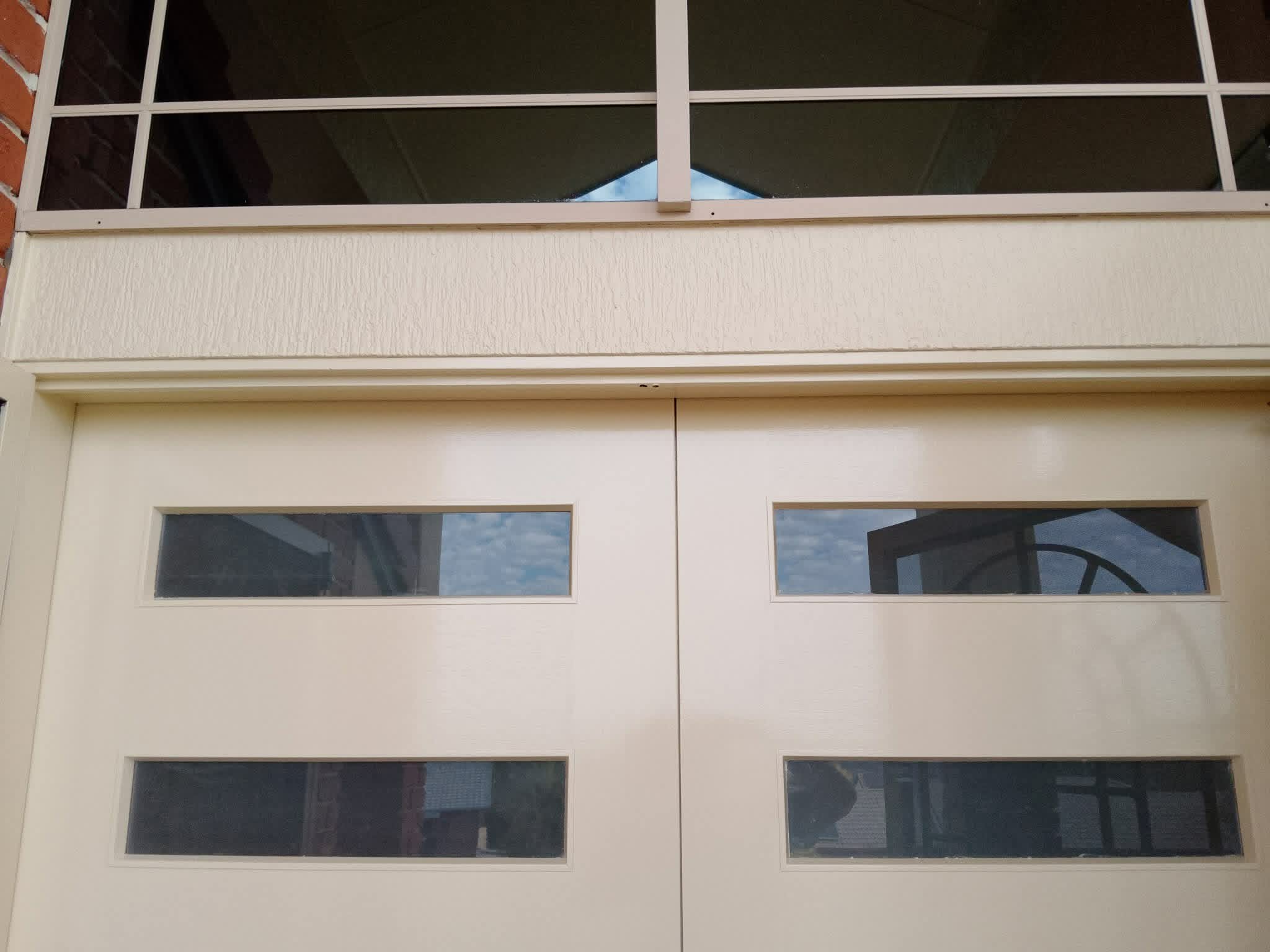 Precision spray painted interior panel doors and frames in Mullumbimby